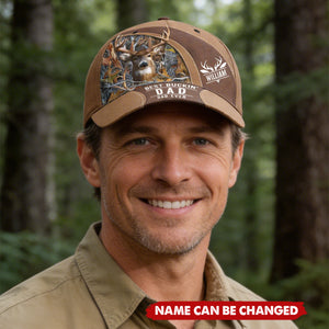 Best Buckin' Dad Ever Custom Papa Grandpa Father - Personalized Classic Cap