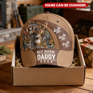 Best Buckin' Dad Ever Custom Papa Grandpa Father - Personalized Classic Cap