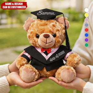 Custom 2026 Graduation Bear - Personalized Graduation Plush Bear, Class of 2026 Gift