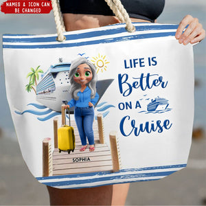 All My Cruise Crap - Personalized Beach Bag