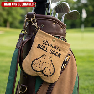 Custom Funny Golf Ball Bag Sack - Personalized Birthday Gifts For Golf Lovers, Sports Fans, Sports Lovers