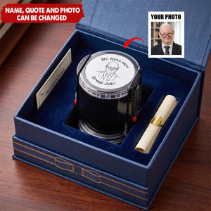 Custom Photo Outline Sketch Teacher Says Good Job - Personalized Stamp