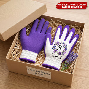 Custom Coated Grip Gardening Gloves - Personalized Birthday Garden Gifts For Gardeners - Growing Sweet Daily Memories