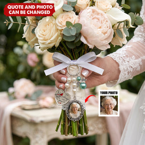 Custom Photo I'm Always With You Cardinal Bird - Personalized Photo Bouquet Charm