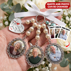 Custom Photo I'm Always With You Cardinal Bird - Personalized Photo Bouquet Charm