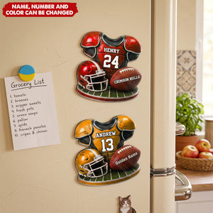 Custom America Football Magnetic Sheet - Personalized Birthday Gifts For America Football Lovers, Sports Lovers