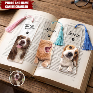 Custom Pet Portrait From Photo Book Lovers Gift - Custom Bookmark