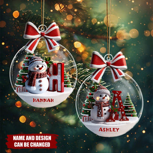 Merry Christmas - Personalized Christmas Acrylic Ornament
