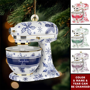 Baking Mixer Ornament, Personalized Kitchen Decor, Christmas Gift for Bakers, Cooking Lovers, Cupcake and Pastry Enthusiasts
