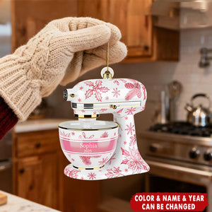 Baking Mixer Ornament, Personalized Kitchen Decor, Christmas Gift for Bakers, Cooking Lovers, Cupcake and Pastry Enthusiasts