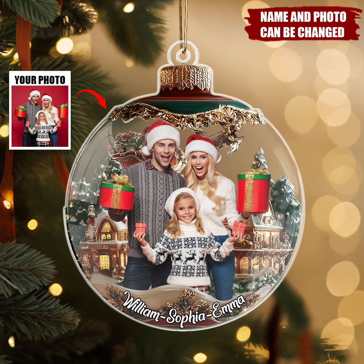 This Is Us - Personalized Christmas Acrylic Ornament