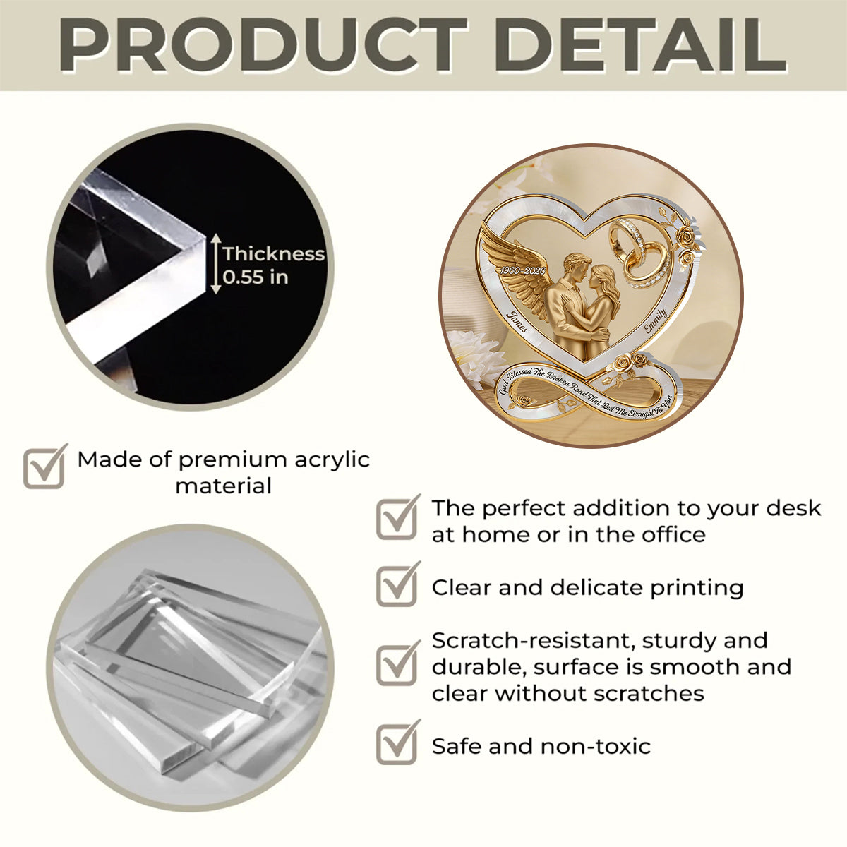 I Am Always With You - Personalized Custom Shaped Acrylic Plaque