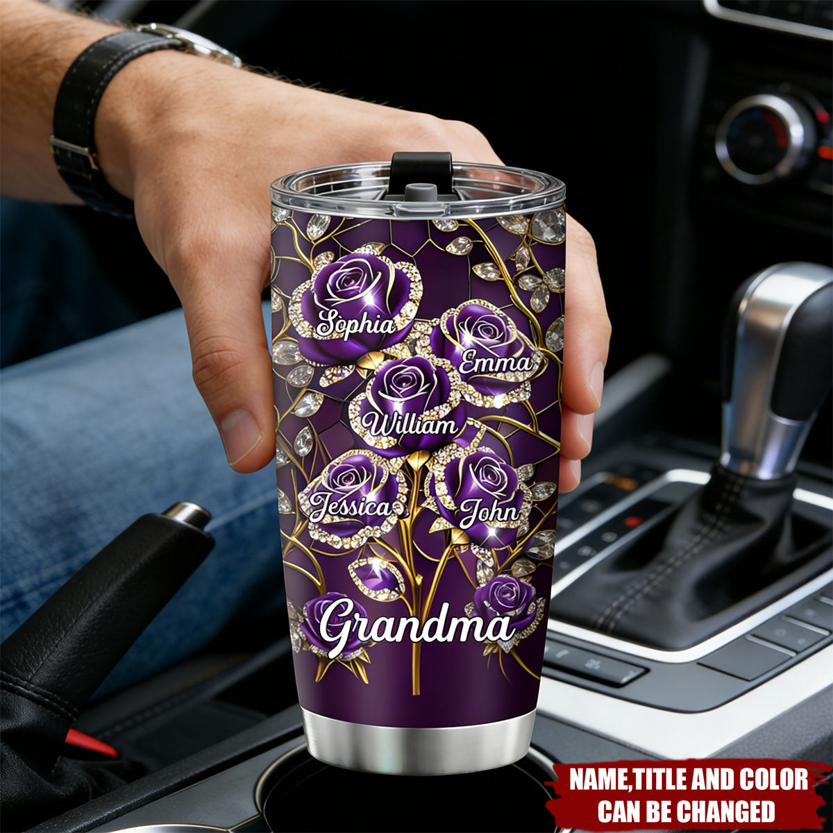 Grandma's Rose Garden - Personalized Stainless Steel Tumbler