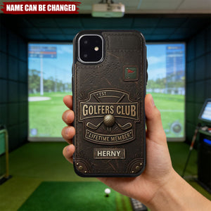 Life Time Golf Club Member - Personalized Golf Fully Printed Wallet Phone Case