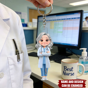 I Am A Nurse - Personalized Acrylic Keychain