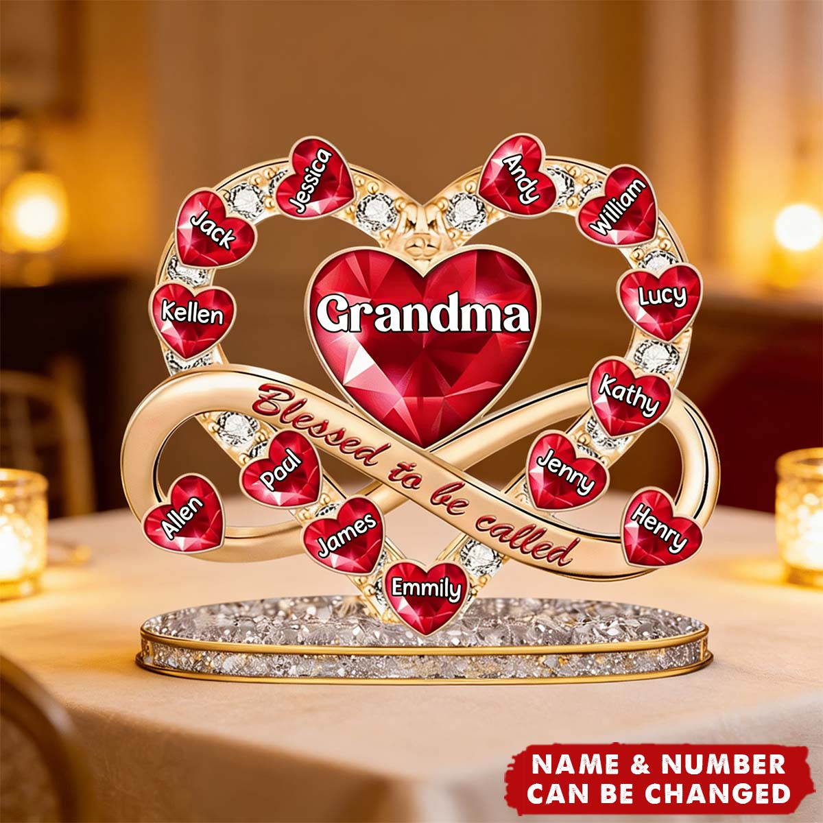 Proud To Be Called Grandma - Personalized Custom Shaped Acrylic Plaque - Christian Gift For Grandma