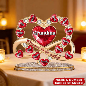 Proud To Be Called Grandma - Personalized Custom Shaped Acrylic Plaque - Christian Gift For Grandma
