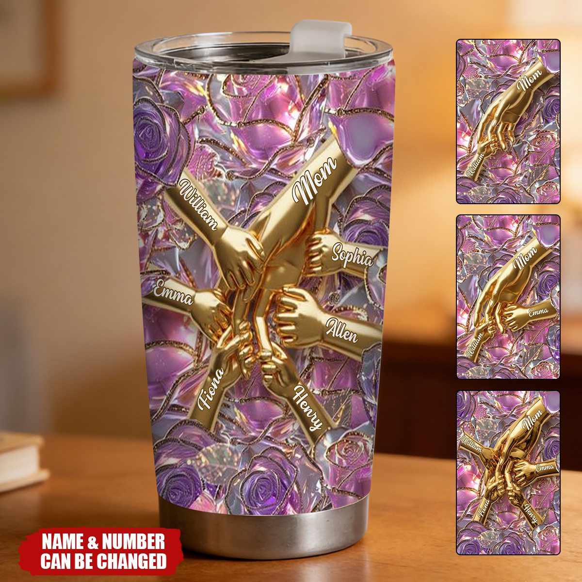 Holding Hands - Personalized Mother Tumbler