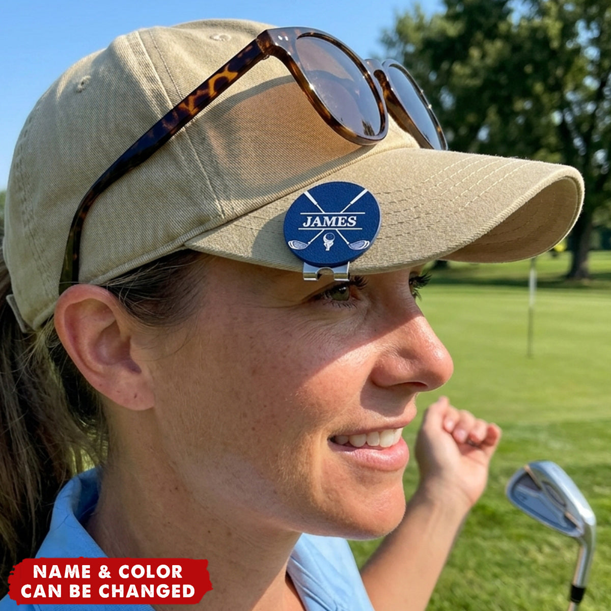 Personalized Golf Ball Marker Magnetic Hat Clip with Name Premium Golf Accessories Gift for Golf Enthusiast