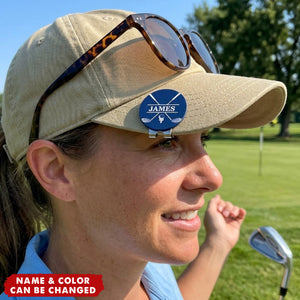 Personalized Golf Ball Marker Magnetic Hat Clip with Name Premium Golf Accessories Gift for Golf Enthusiast