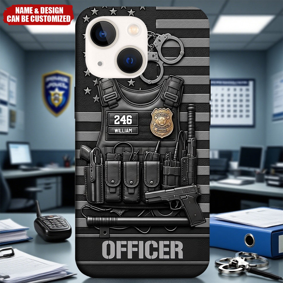 Serve And Protect - Personalized Police Officer Phone Case