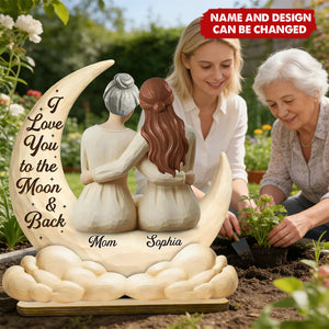 Always Loved, Always Held - Personalized 2-Layered Wooden Plaque - Gift For Mom