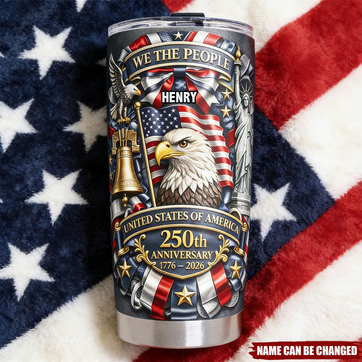 America 250th Anniversary Tumbler - Personalized Gifts