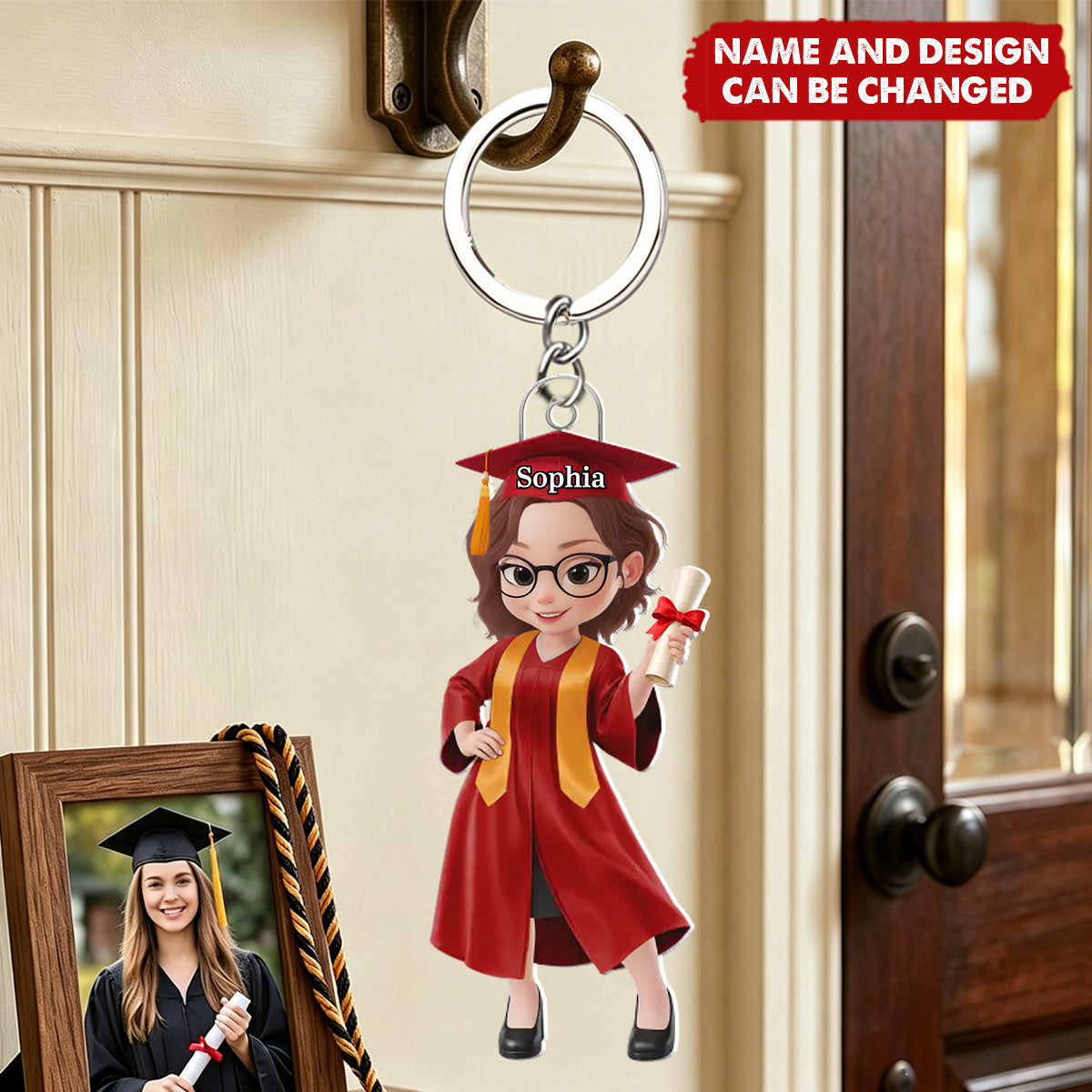 Welcome To A Bright Future - Personalized Acrylic Keychain, Gifts For Graduation