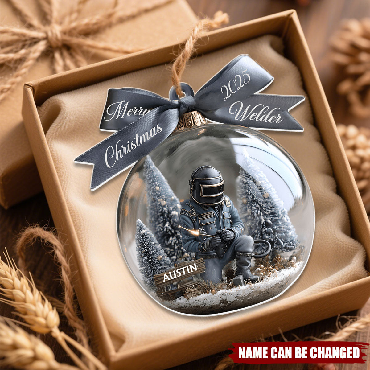 Strong Welder - Personalized Christmas Acrylic Ornament