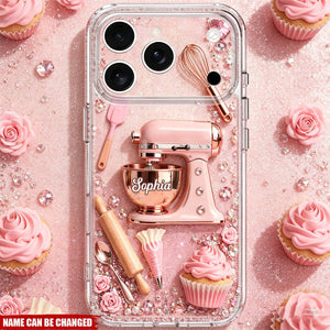Baking Is My Superpower, Personalized Clear Phone Case, Gift For Bakers