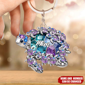 Custom Shaped Acrylic Keychain - Personalized Mother's Day Birthday Gifts