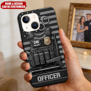 Serve And Protect - Personalized Police Officer Phone Case