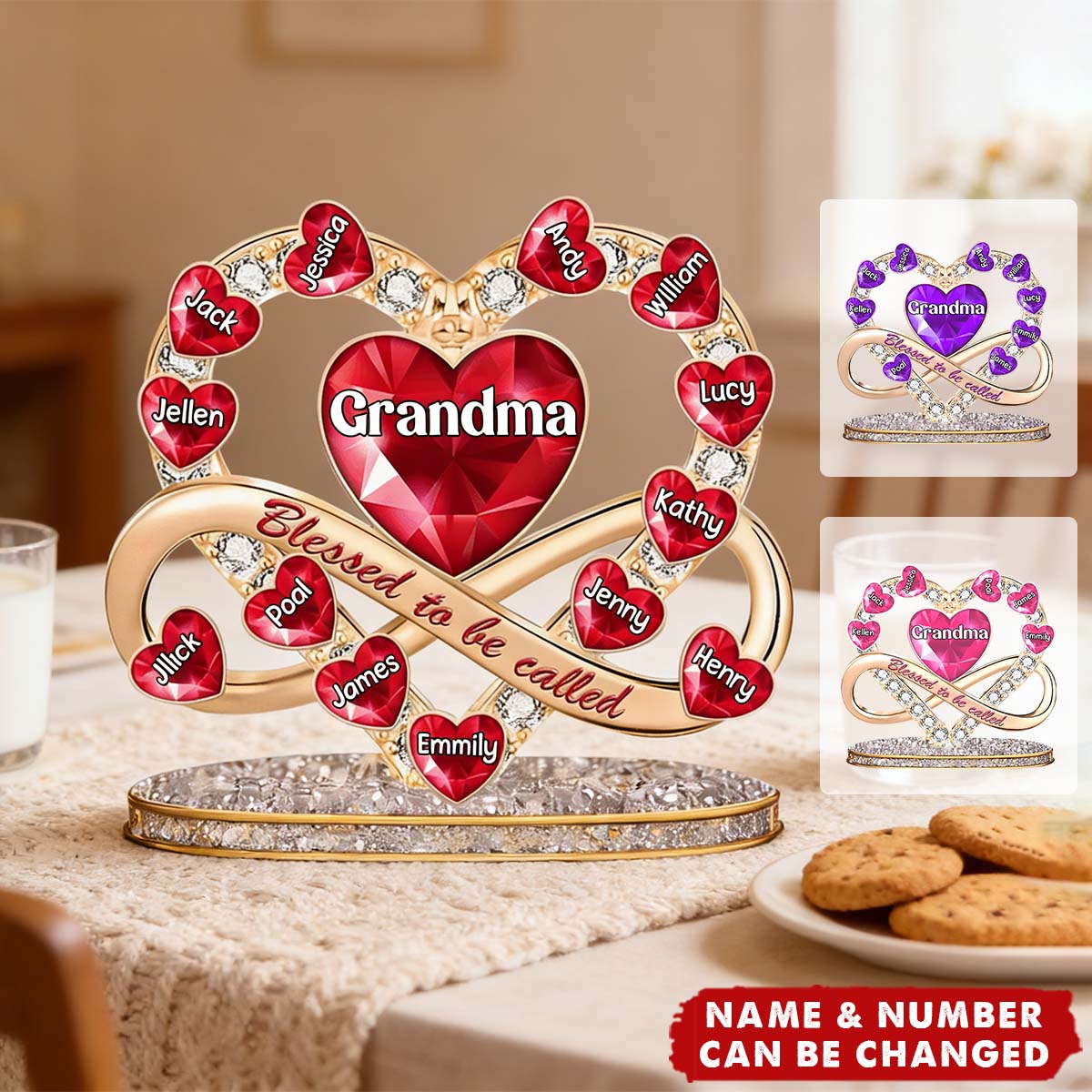 Proud To Be Called Grandma - Personalized Custom Shaped Acrylic Plaque - Christian Gift For Grandma