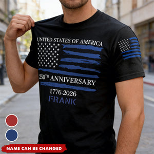 250th Anniversary - Personalized All-Over-Print T-Shirt