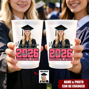 Custom Photo Graduation Cups - Personalized Graduation Gifts For Him, Her - The Journey Was Worth It