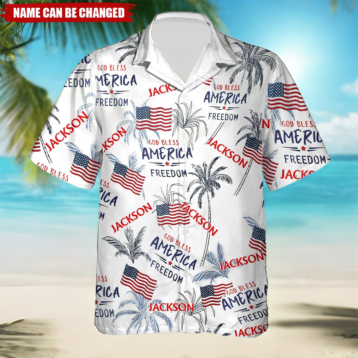 Freedom - Personalized Hawaiian Shirt