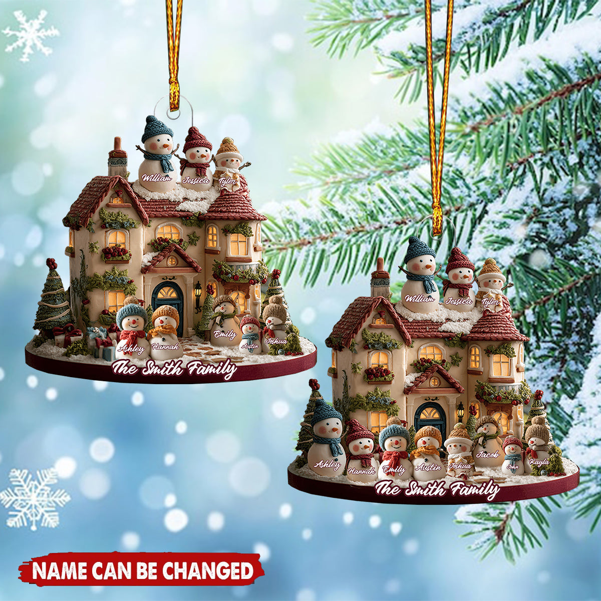 Christmas Time - Personalized Christmas Acrylic Ornament