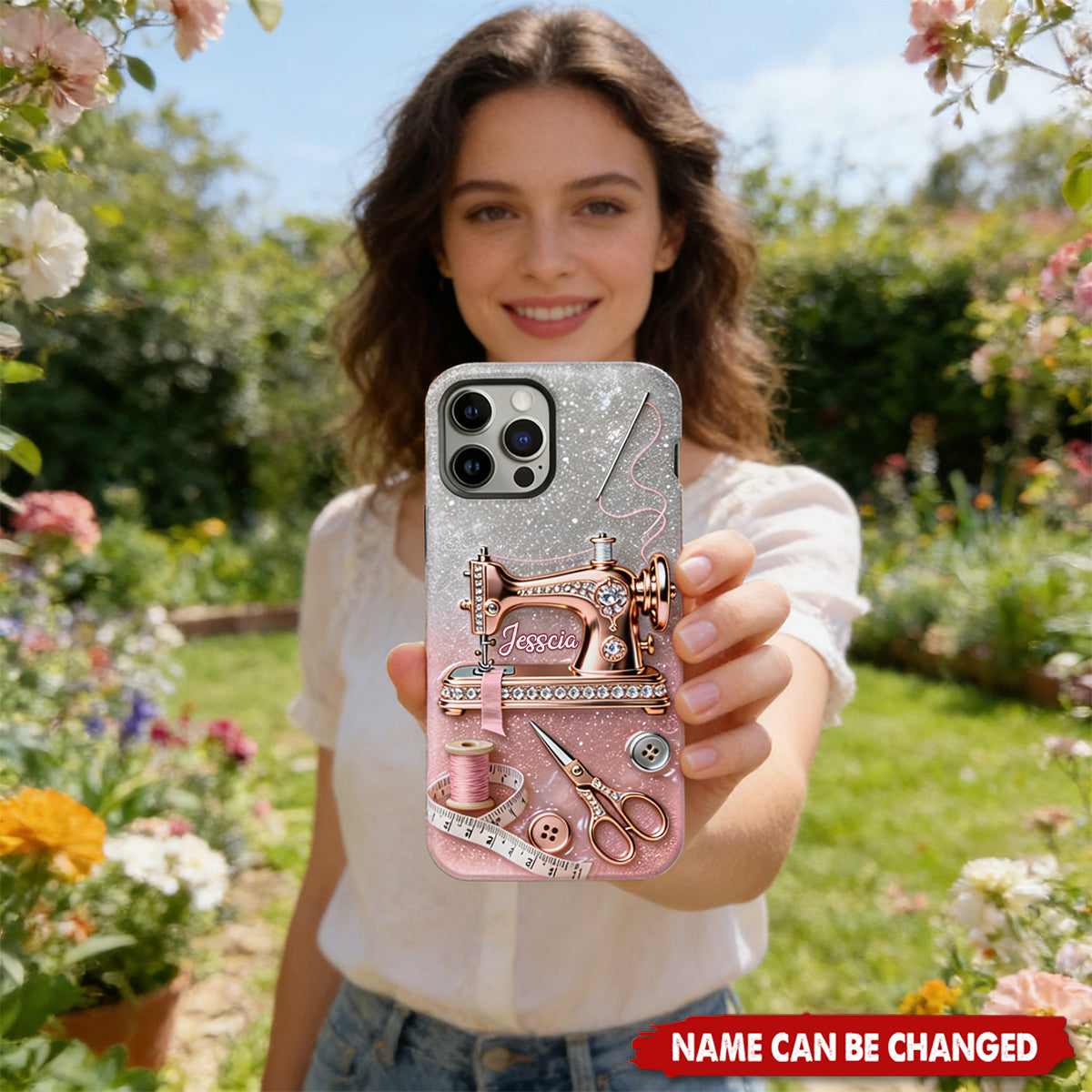 Love Sewing - Personalized Sewing Full Print Phone Case