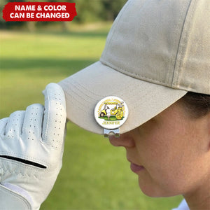 Personalized Golf Ball Marker Magnetic Hat Clip with Name Game Day Gift for Golf Player