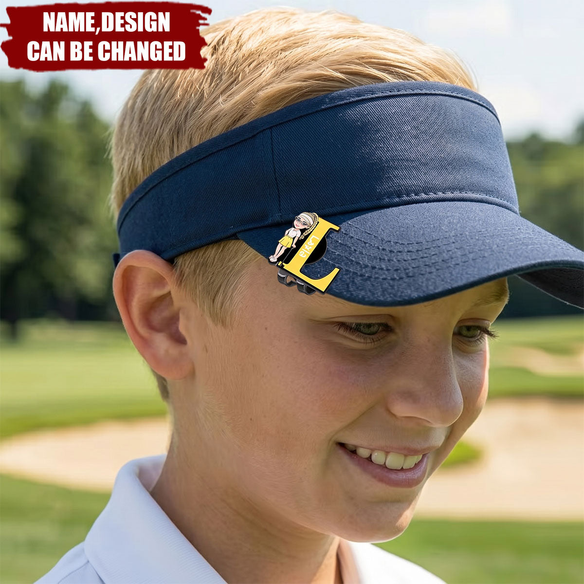 Personalized Cartoon Golf Character Golf Ball Marker with Magnetic Hat Clip and Name Birthday Game Day Gift for Golf Players Lovers