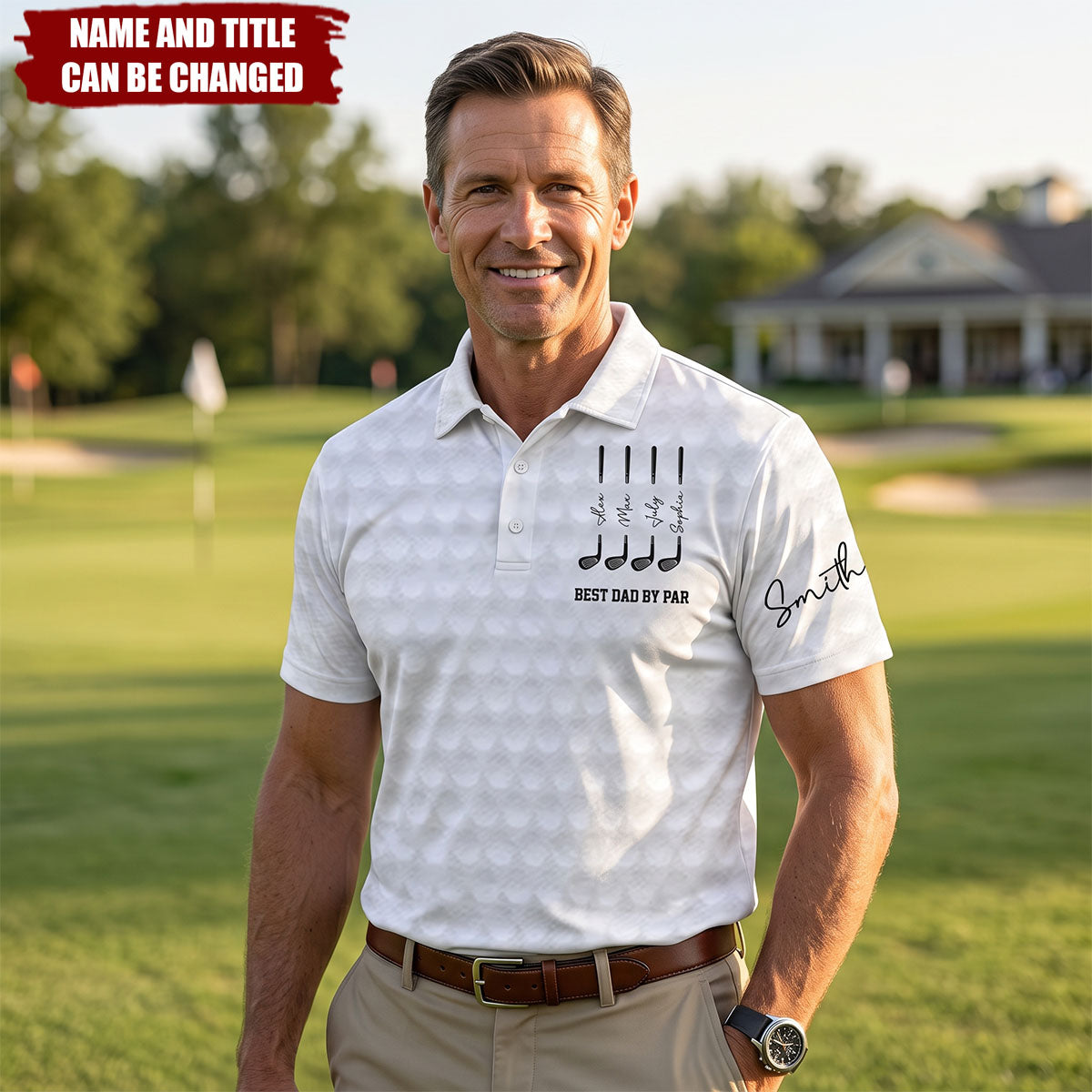 Custom All Over Print Polo Shirt - Personalized Father's Day Birthday Golf Gifts For Dad, Grandpa - Good Times And Tee Lines