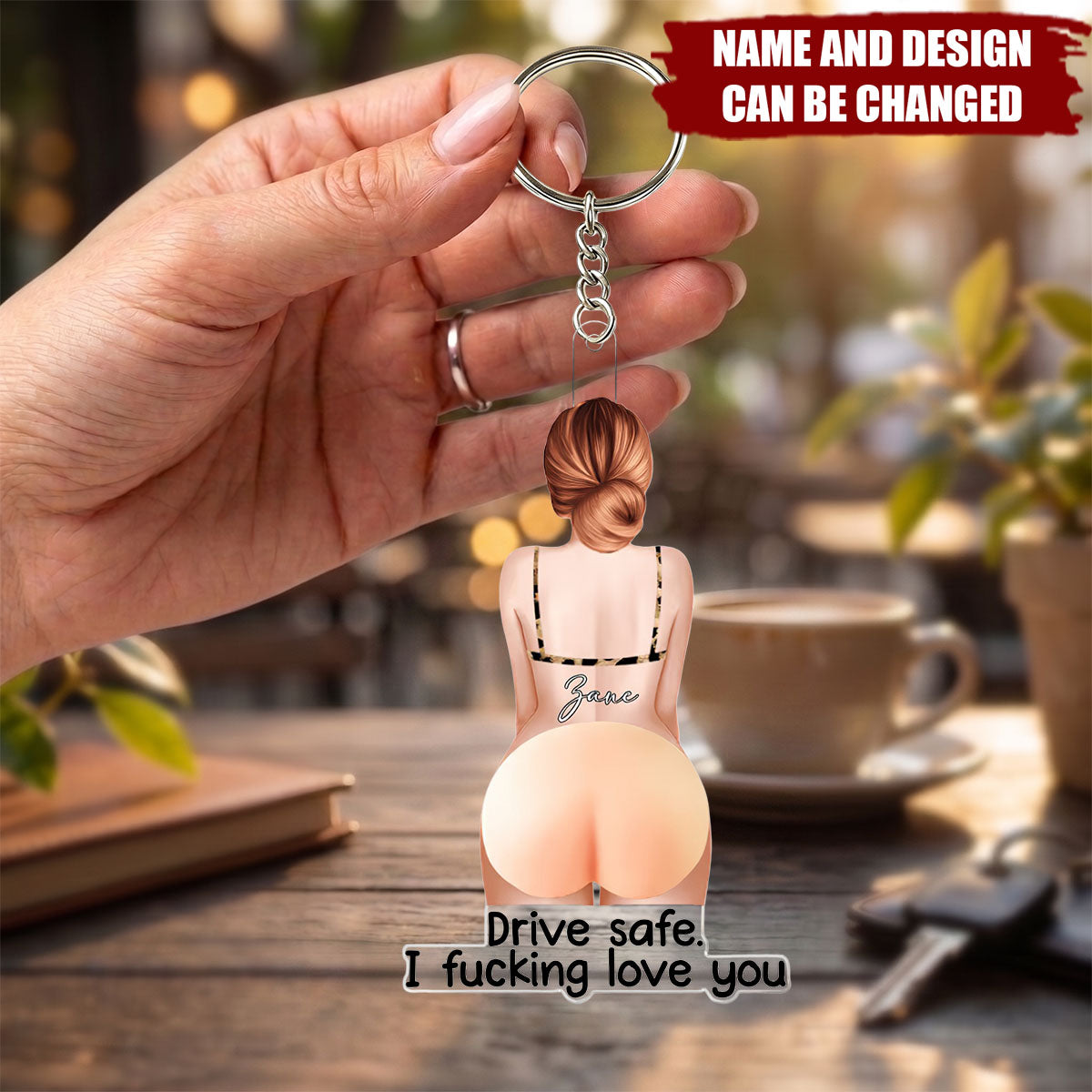 Drive Safe I Fcking Love You - Personalized Rear View Mirror Ornament