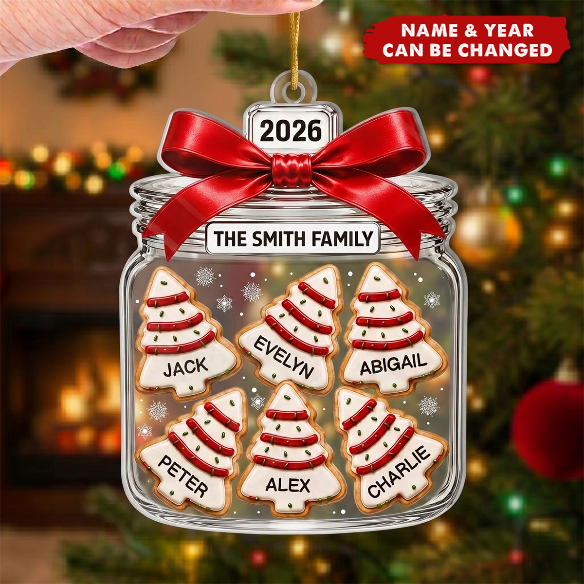 Custom Acrylic Ornament - Personalized Christmas Birthday Gifts For Mom, Dad, Brother, Sister - Sweet Holiday Traditions
