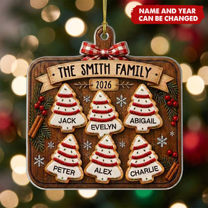 Custom Acrylic Ornament - Personalized Christmas Birthday Gifts For Mom, Dad, Brother, Sister - Baked With Love
