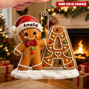 Custom Gingerbread Acrylic Ornament - Personalized Christmas Birthday Gifts For Mom, Dad, Brother, Sister - Making Spirits Bright Together