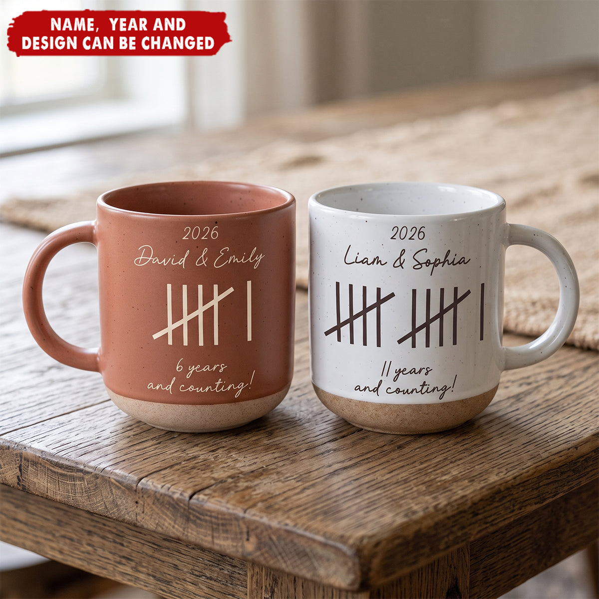 Custom Anniversary Wedding Gifts For Couple - Personalized Mug