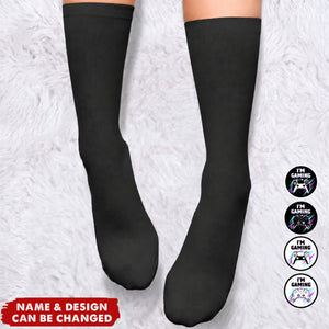 I'm Gaming Do Not Disturb - Personalized Crew Socks