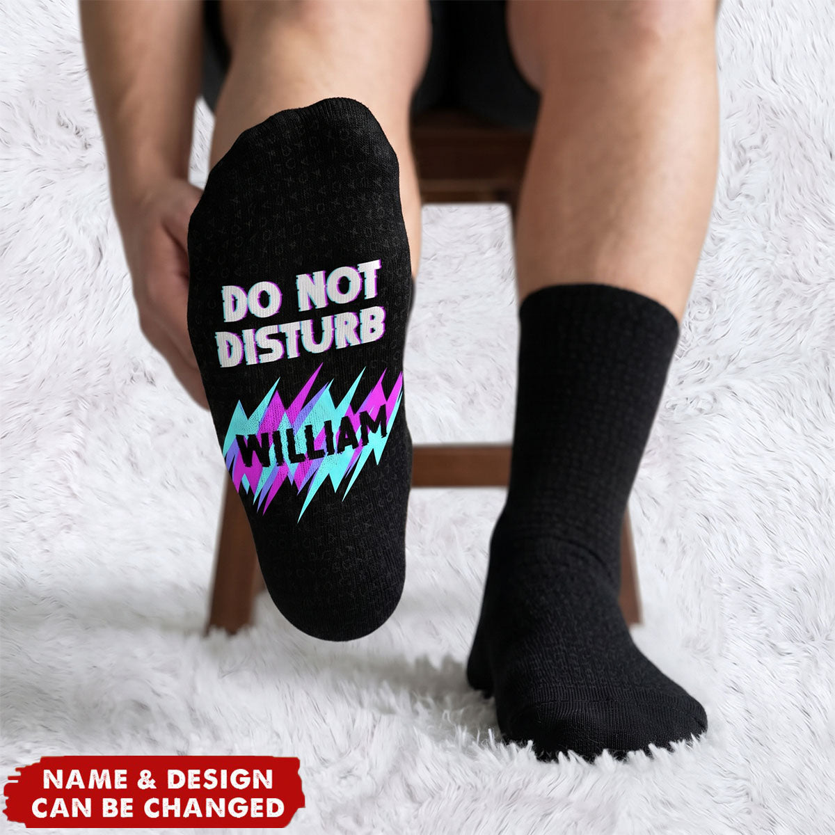 I'm Gaming Do Not Disturb - Personalized Crew Socks