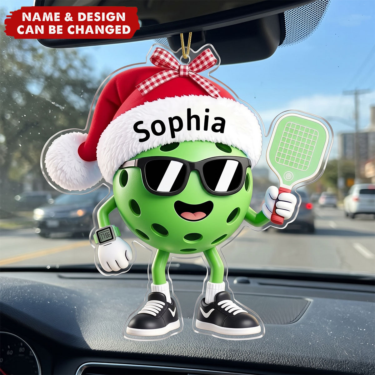 Custom Pickleball Christmas Ornament - Personalized Christmas Gift for Pickleball Players, Lovers & Sports Fans, Unique X-Mas Gift