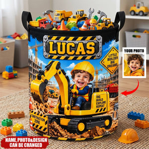 Custom Photo Laundry Basket - Personalized Birthday Gifts For Kids - Built To Explore